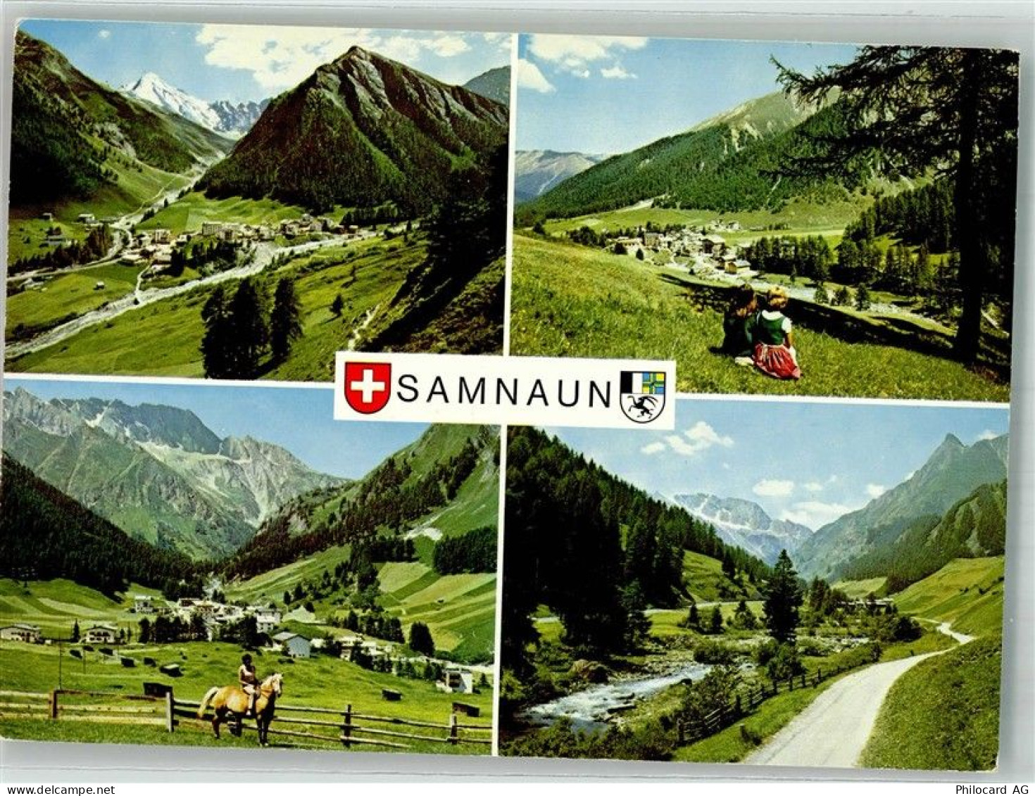 7563 Samnaun Dorf 1973 Foto AK - 38221375