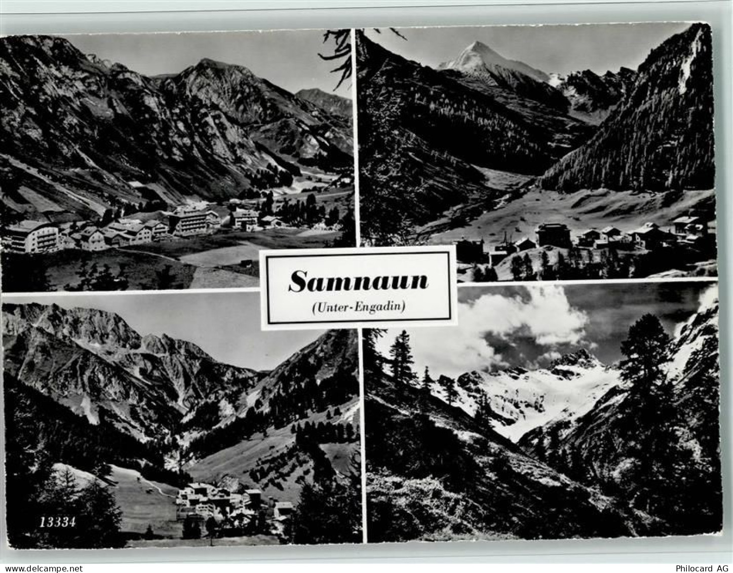 7563 Samnaun Dorf - Unter-Engadin 4-Bildkarte - 11058270