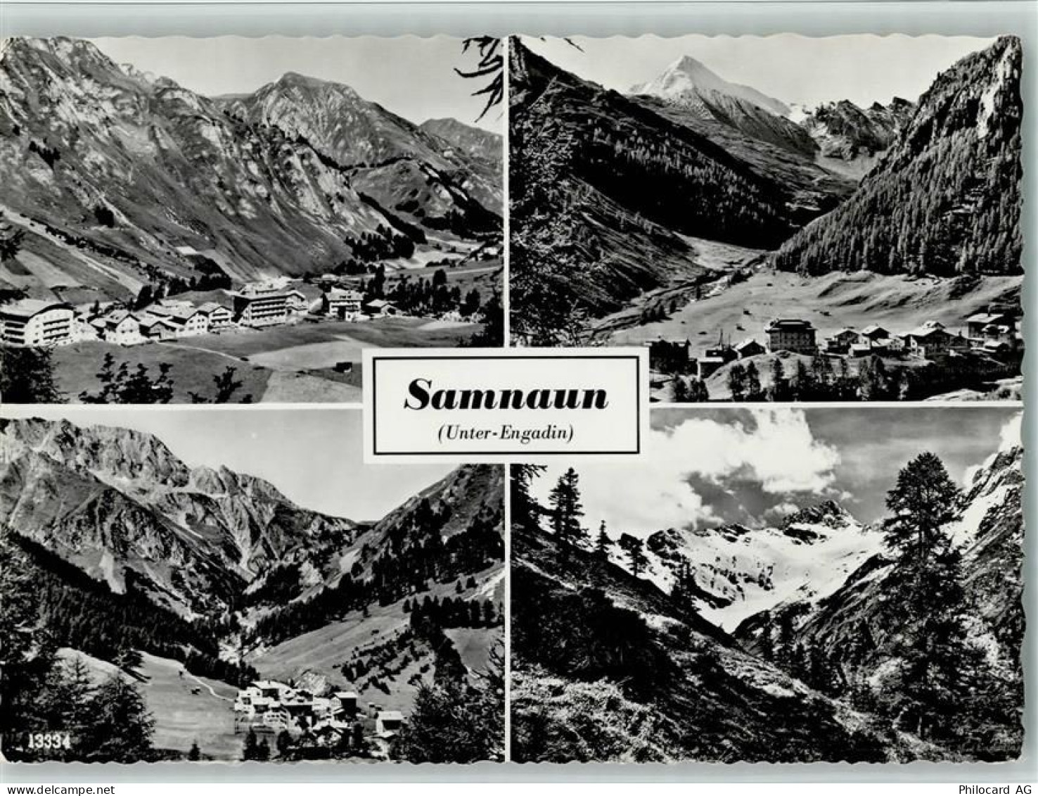 7563 Samnaun Dorf - Unter-Engadin 4-Bildkarte - 11088122