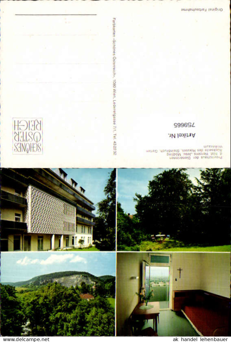 759665 Mödling Provinzhaus der Dienerinnen Steinbruch Garten Bez. Mödling