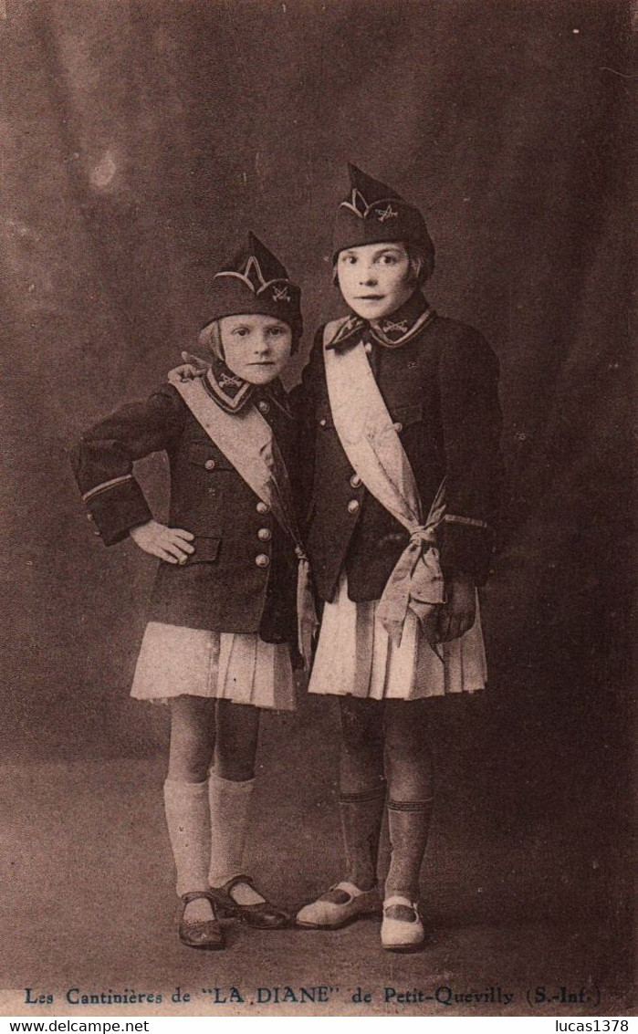 76 / 76-LE PETIT QUEVILLY..LES CANTINIERES DE "LA DIANE" / RARE