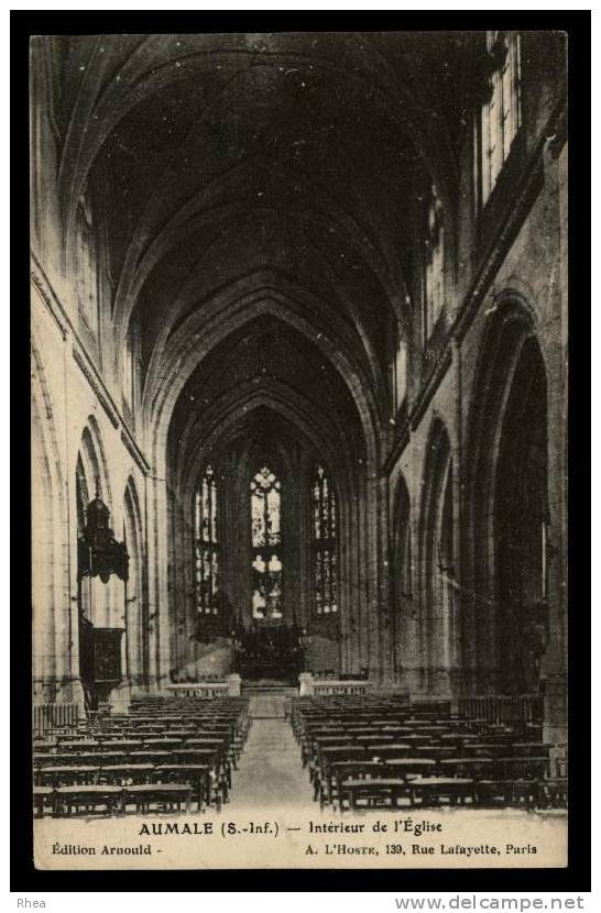 76 Aumale interieur eglise D76D K76035K C76035C RH095839