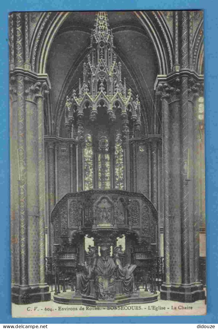 76 - Bonsecours - L'Eglise - La Chaire - Carte Vierge