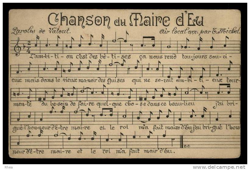 76 Eu chanson maire d'eu partition D76D K76255K C76255C RH096592