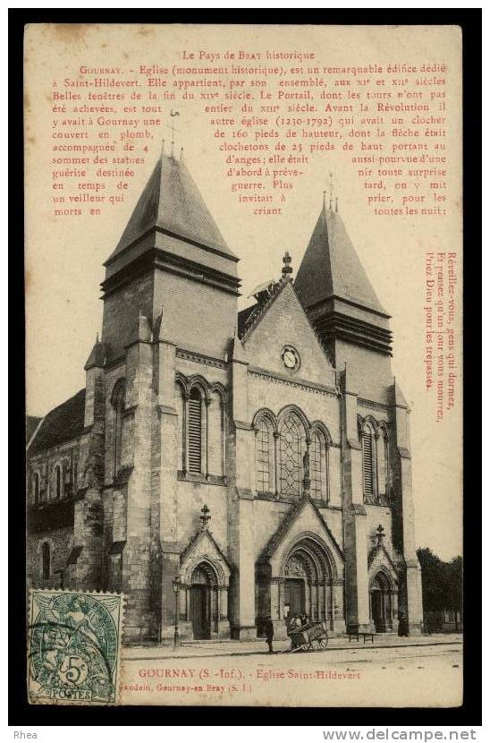 76 Gournay-en-Bray eglise D76D K76312K C76312C RH096736