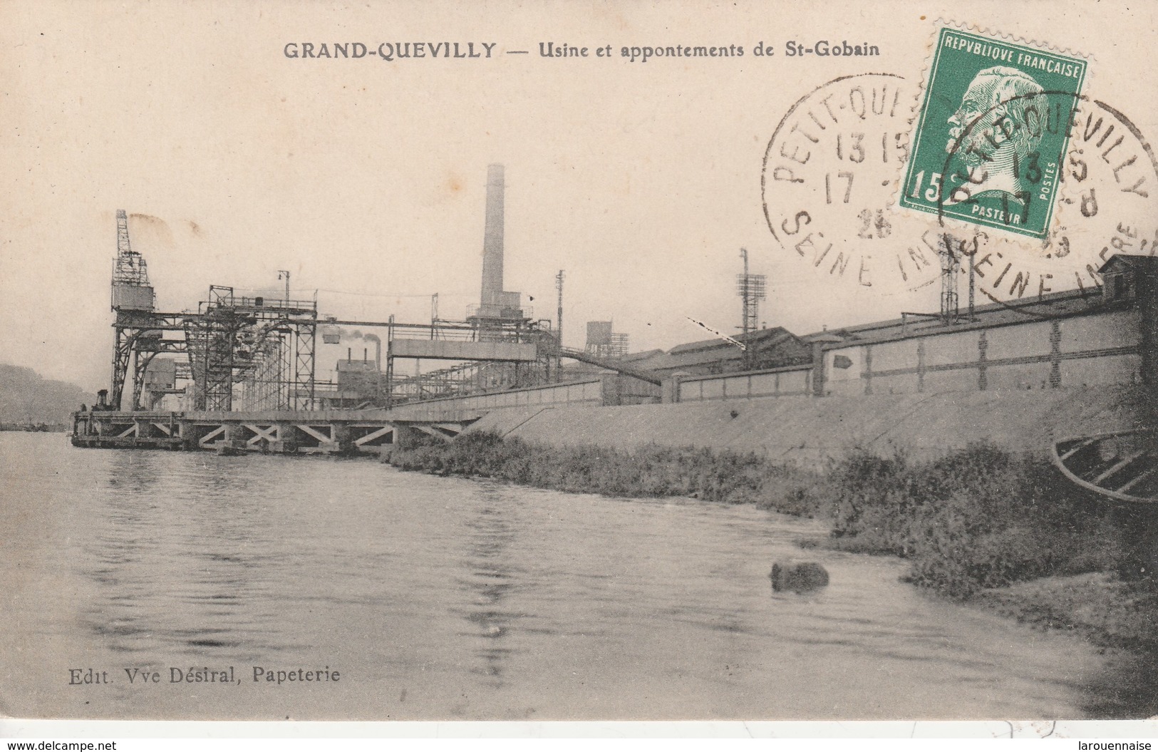 76 - LE GRAND QUEVILLY - Usine et appontements de St Gobain