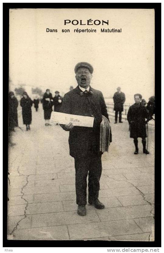 76 - LE TREPORT - vendeur de journaux - POLEON - petits métiers