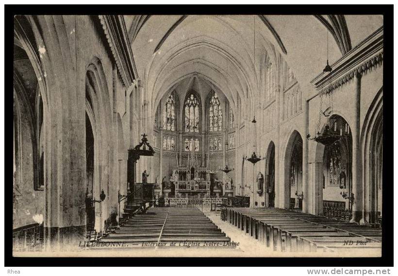 76 Lillebonne interieur eglise D76D K76384K C76384C RH096945