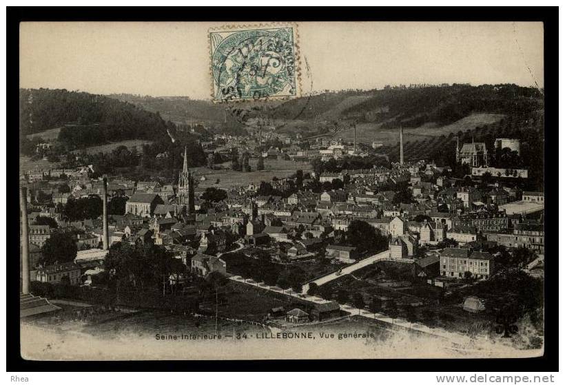 76 Lillebonne vue aerienne D76D K76384K C76384C RH096937