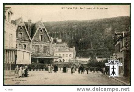 76 Montivilliers - MONTIVILLIERS - Rue Thiers et Côte Sainte-Croix - cpa