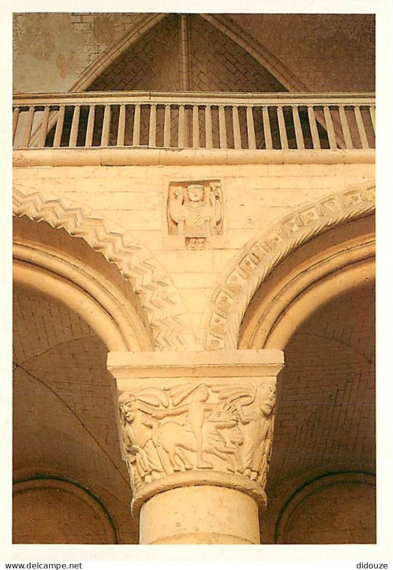 76 - Saint Martin de Boscherville - Abbaye Saint-Georges - Chapiteau transept nord et tribune - Art Religieux - Carte Ne