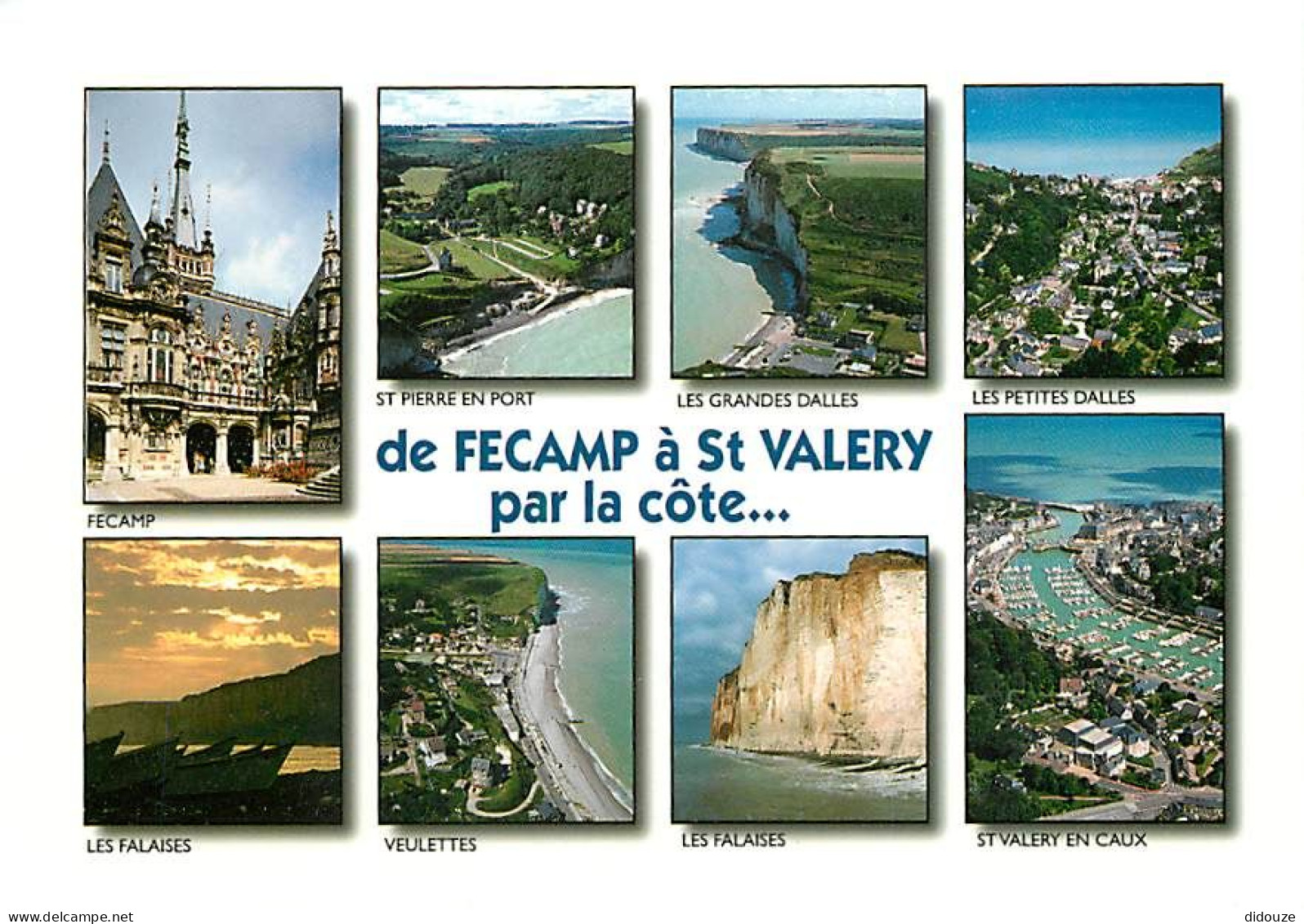 76 - Saint Valery en Caux - De Fécamp àSaint Valery en Caux par la côte - Multivues - Carte Neuve - CPM - Voir Scans Rec