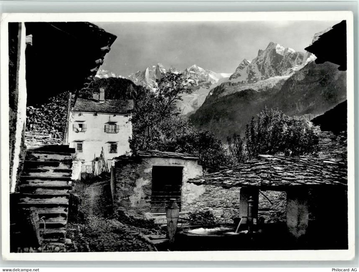 7610 Soglio - Dorfbrunnen - 11089644