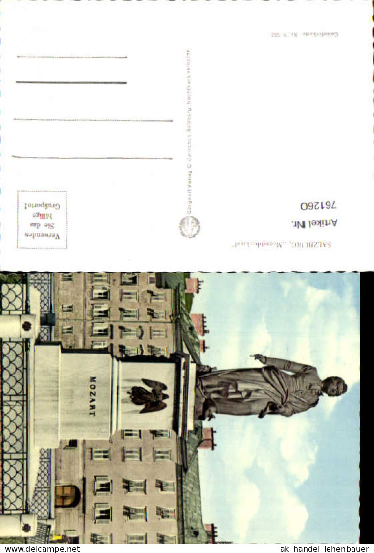 761260 Salzburg Mozartdenkmal Bez. Salzburg-Stadt