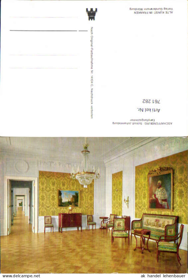 761282 Aschaffenburg Schloß Johannisburg Empfangszimmer Aschaffenburg