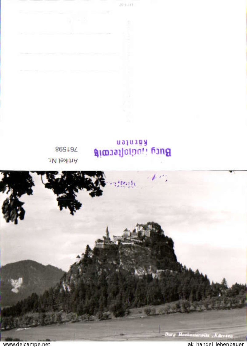 761598 Burg Hochosterwitz Bez. St. Veit an der Glan