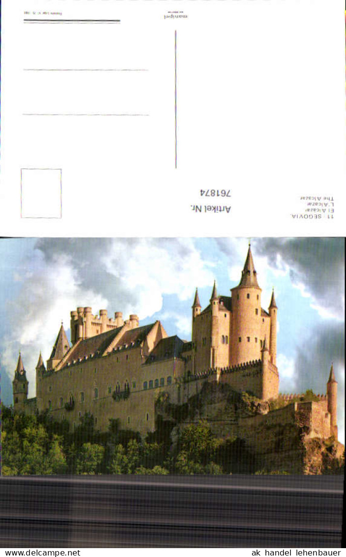 761874 Segovia El Alcazar Provinz Segovia Spain
