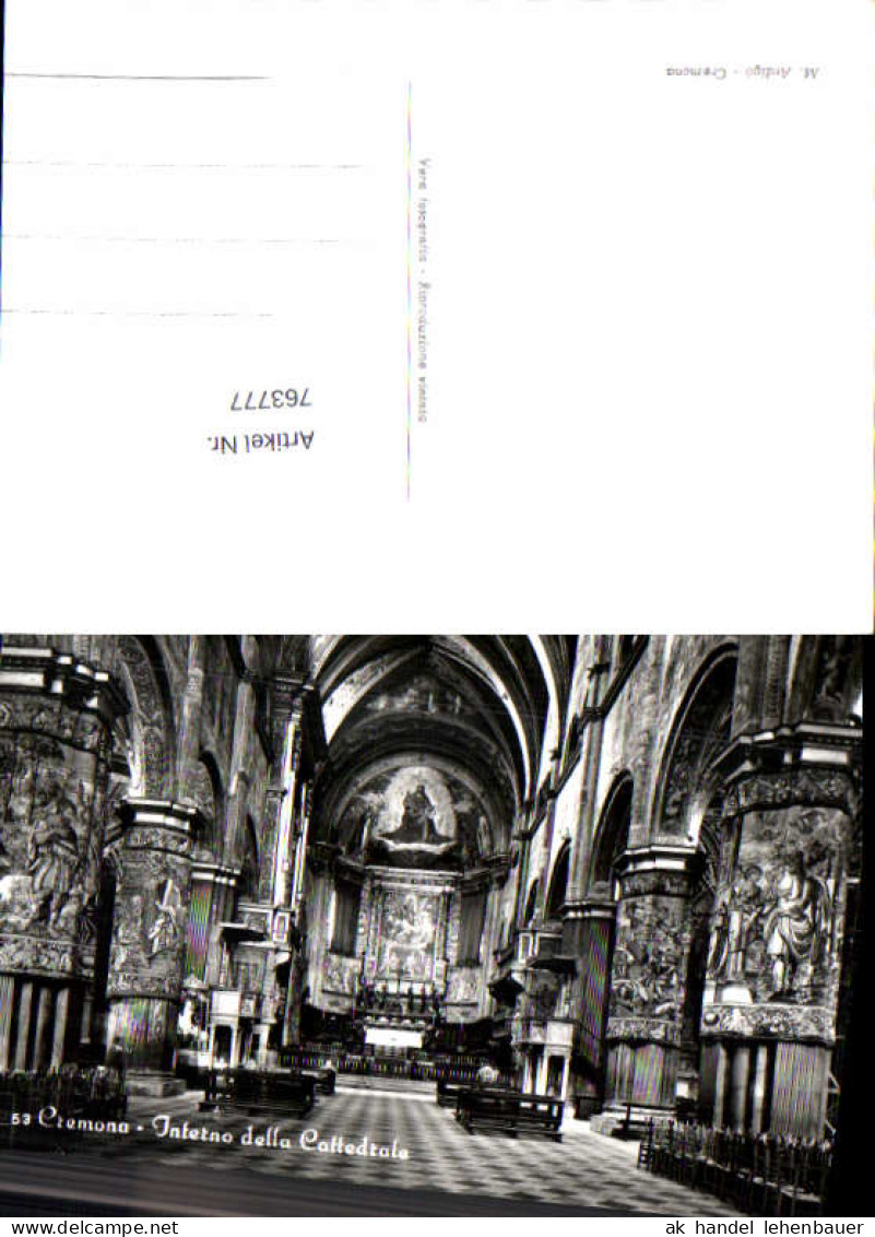 763777 Cremona Interno della Cattedrale Provinz Cremona Italy