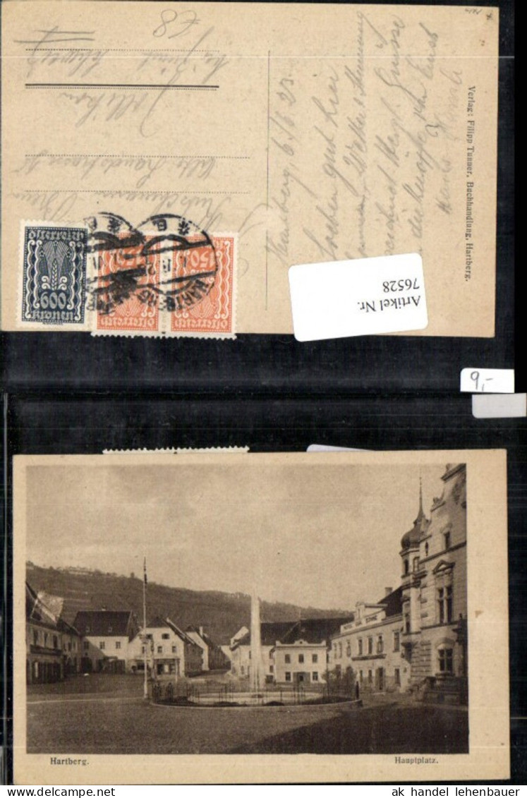 76528,Hartberg Straßenansicht Hauptplatz