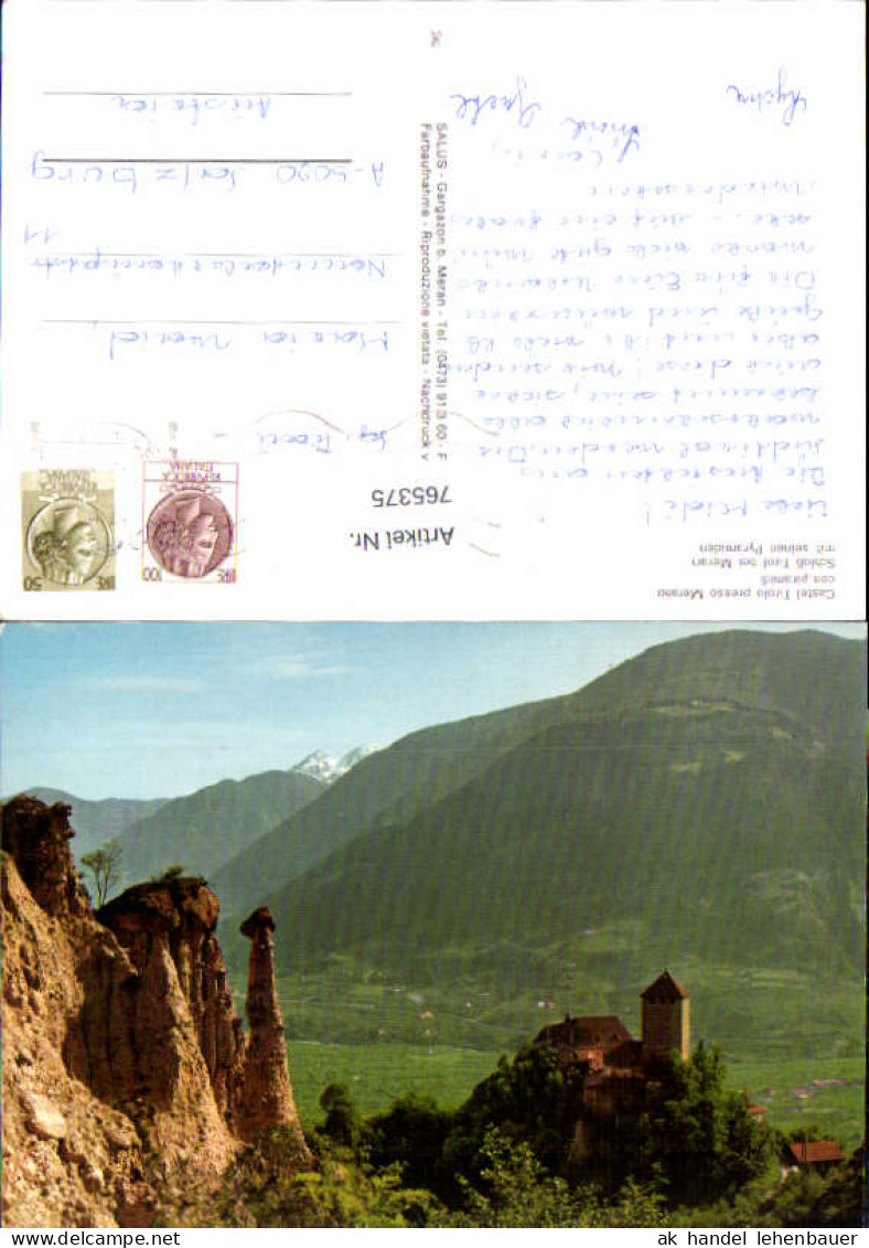 765375 Schloss Tirol bei Meran Merano Pyramiden Burggrafenamt Italy