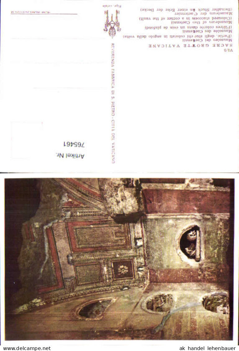 765461 Vatikanische Grotten Vatikanstadt Vatican City