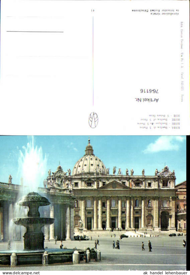 766116 Rom Petersdom Rom Italy vatikan