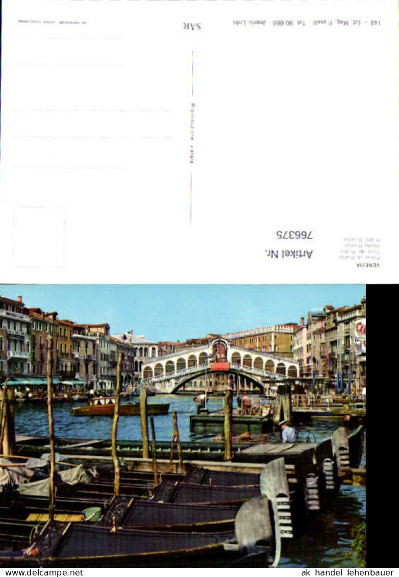 766375 Venedig Rialtobrücke Venedig Italy