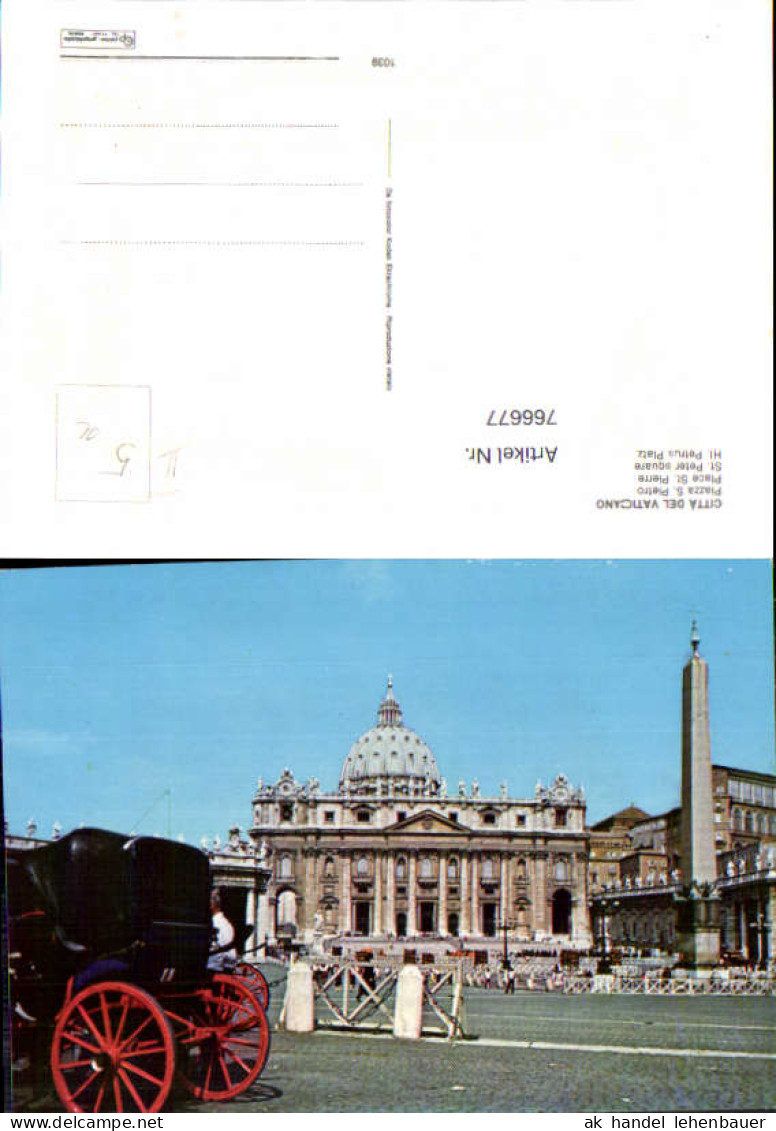 766677 Vatikanstadt Petersplatz Vatikanstadt Vatican City Vatikan