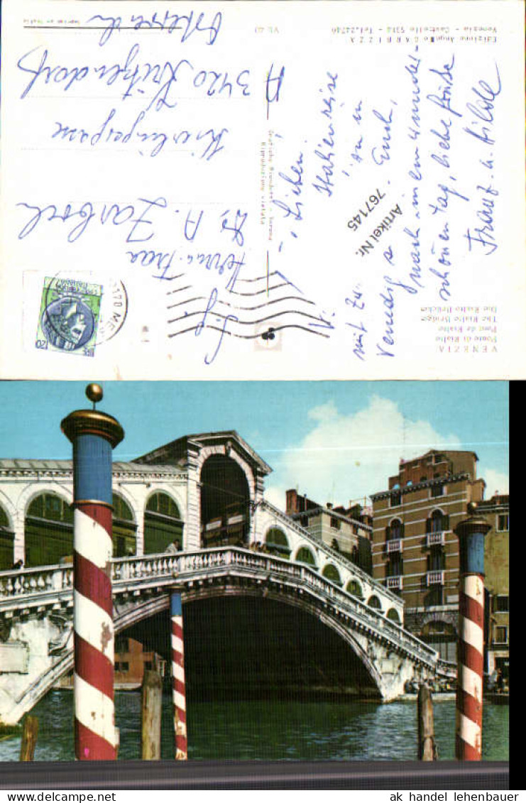 767145 Venedig Rialtobrücke Venedig Italy