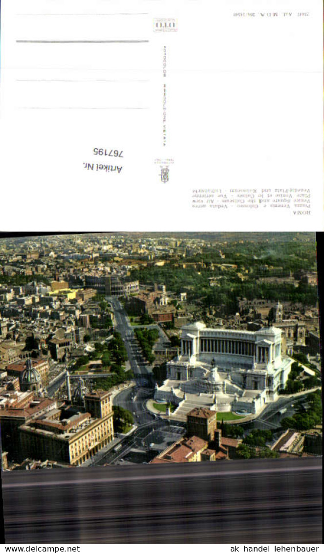 767195 Rom Piazza Venezia und Kolosseum Rom Italy
