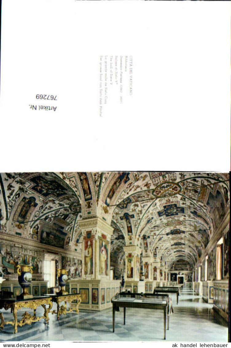 767269 Vatikanstadt Biblioteca Salone di Sisto V Vatikanstadt Vatican City