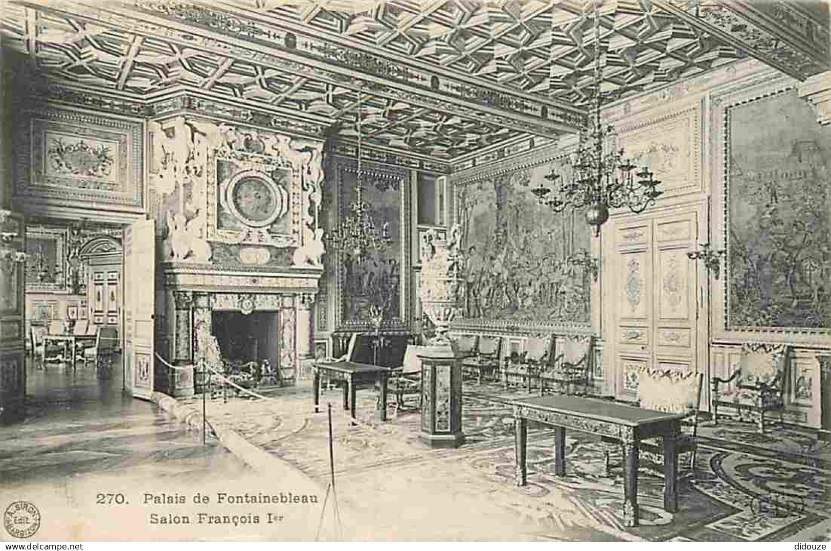 77 - Fontainebleau - intérieur du Palais de Fontainebleau - CPA - Voir Scans Recto-Verso