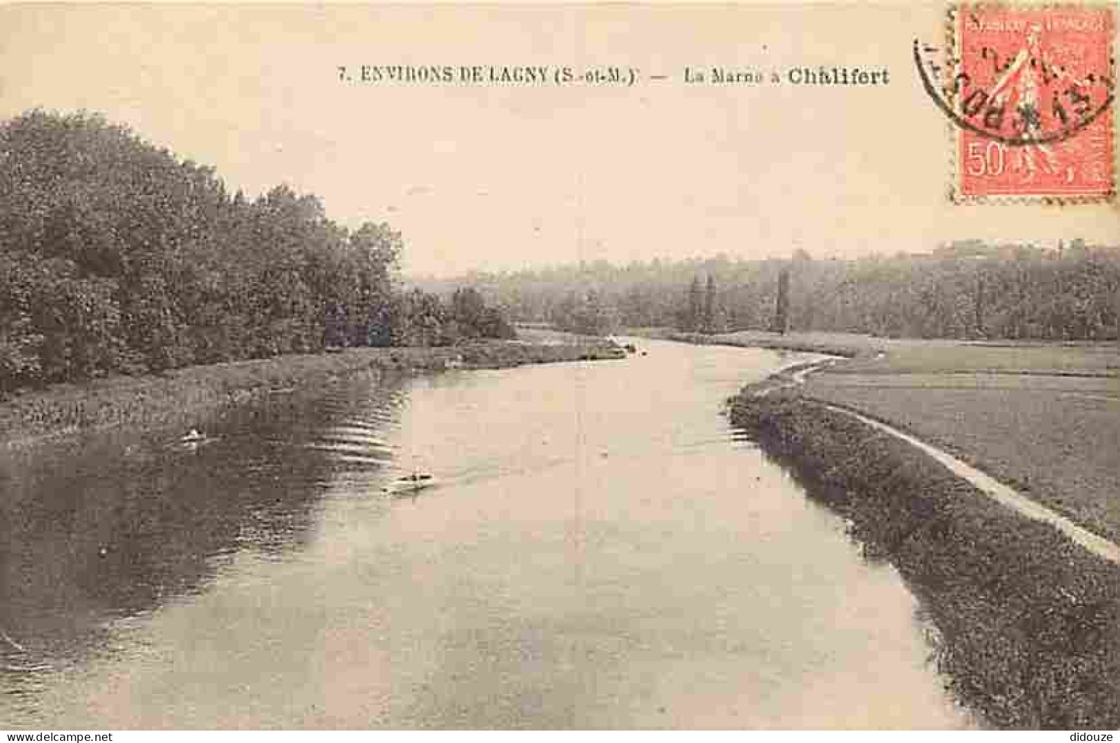 77 - Lagny sur Marne - La Marne à Chalifert - CPA - Voir Scans Recto-Verso