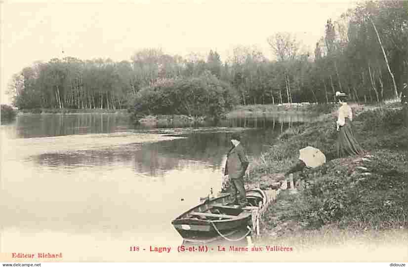 77 - Lagny sur Marne - La Marne aux Vallières - Animé - CPA - Voir Scans Recto-Verso