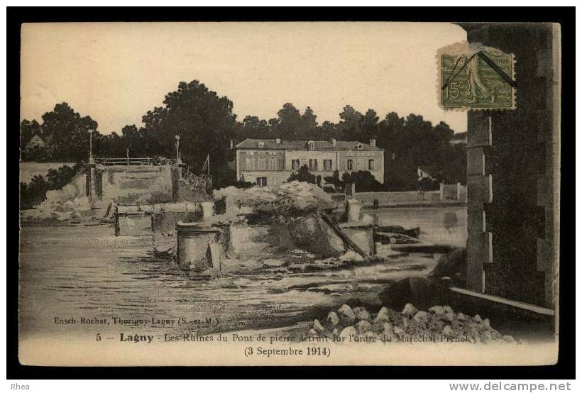 77 Lagny-sur-Marne pont detruit D77D K77243K C77243C RH086392