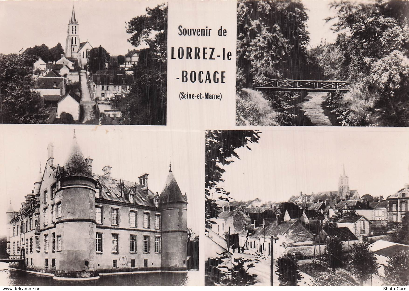 77 LORREZ LE BOCAGE PREAUX EGLISE ET VILLAGE