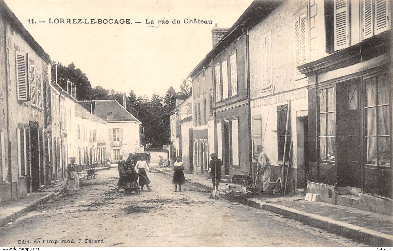 77-LORREZ LE BOCAGE PREAUX-Rue du château-N 6006-B/0003