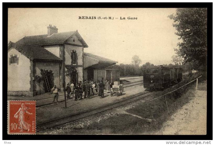 77 Rebais gare train D77D K77385K C77385C RH086946