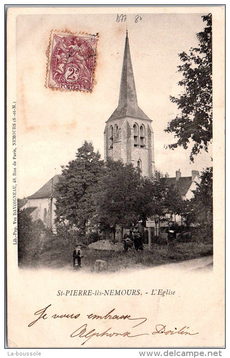 77 SAINT PIERRE LES NEMOURS - l'église.