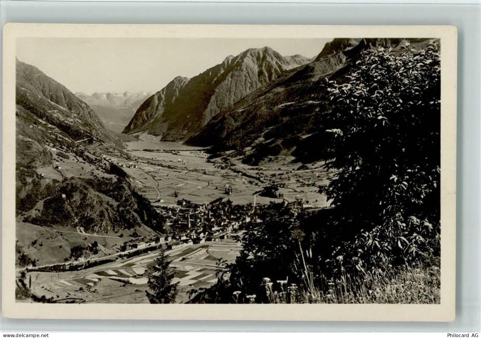 7742 Poschiavo - blick auf Poschiavo und Berninabahn vom Alp Grüm aus - 10156345
