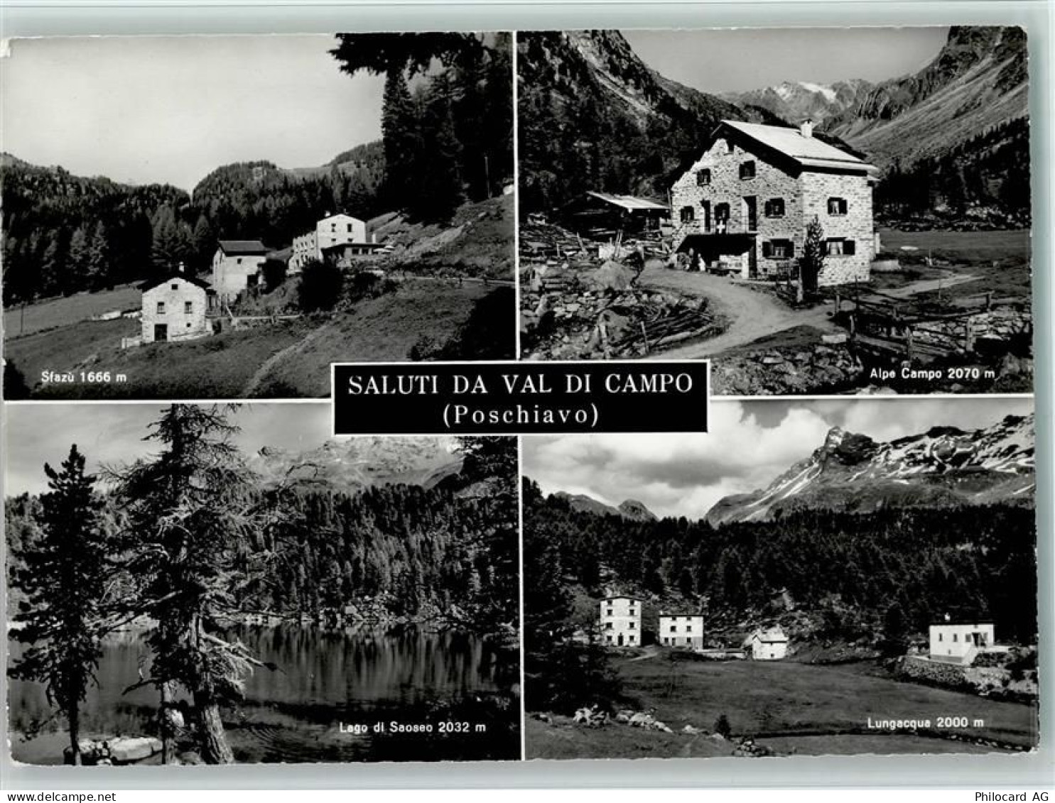 7742 Poschiavo - Saluti da val di campo Ristorante Alpe Campo - 11051887