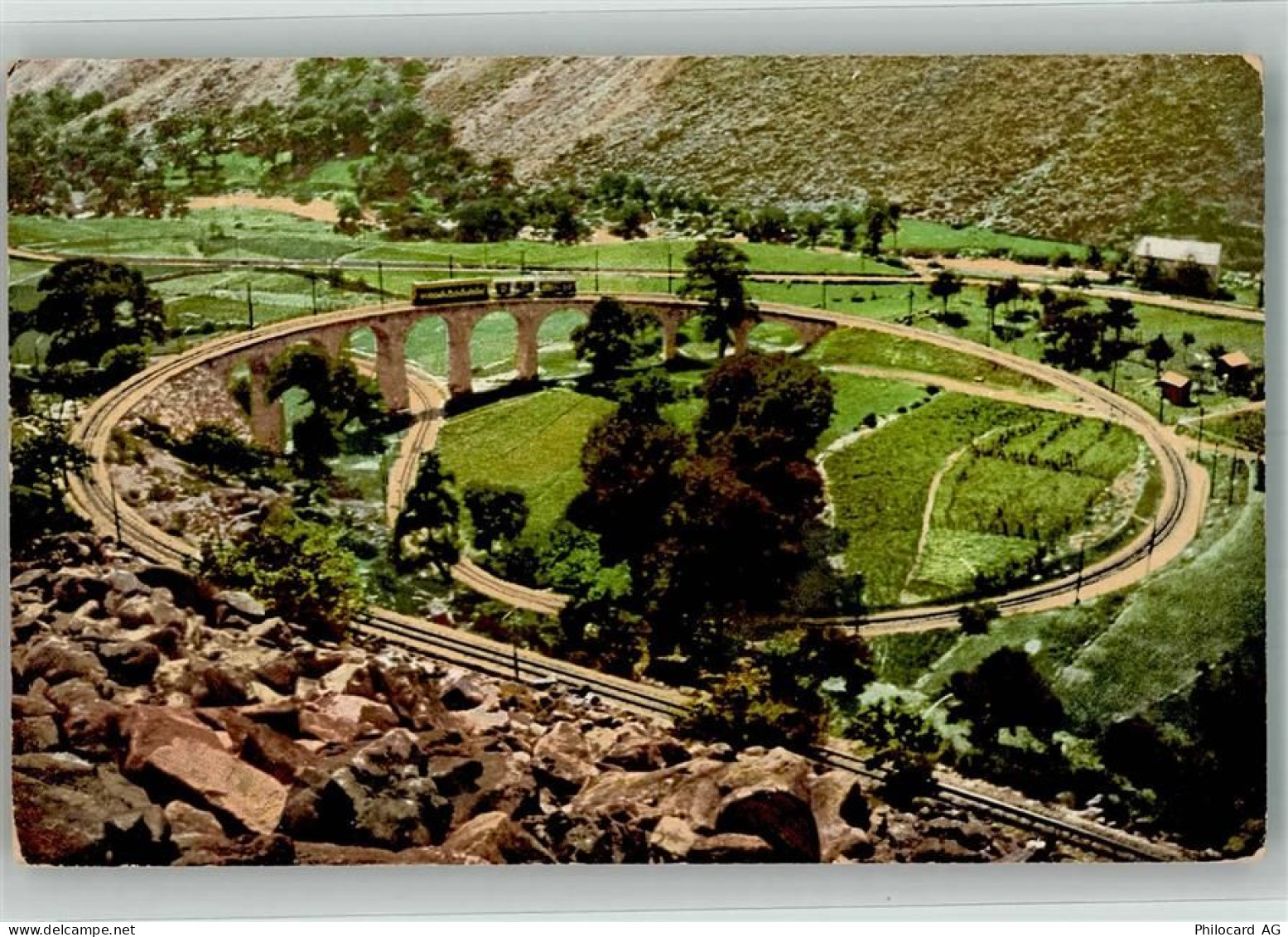 7743 Brusio Foto AK Bergbahn Berninabahn - 38070904