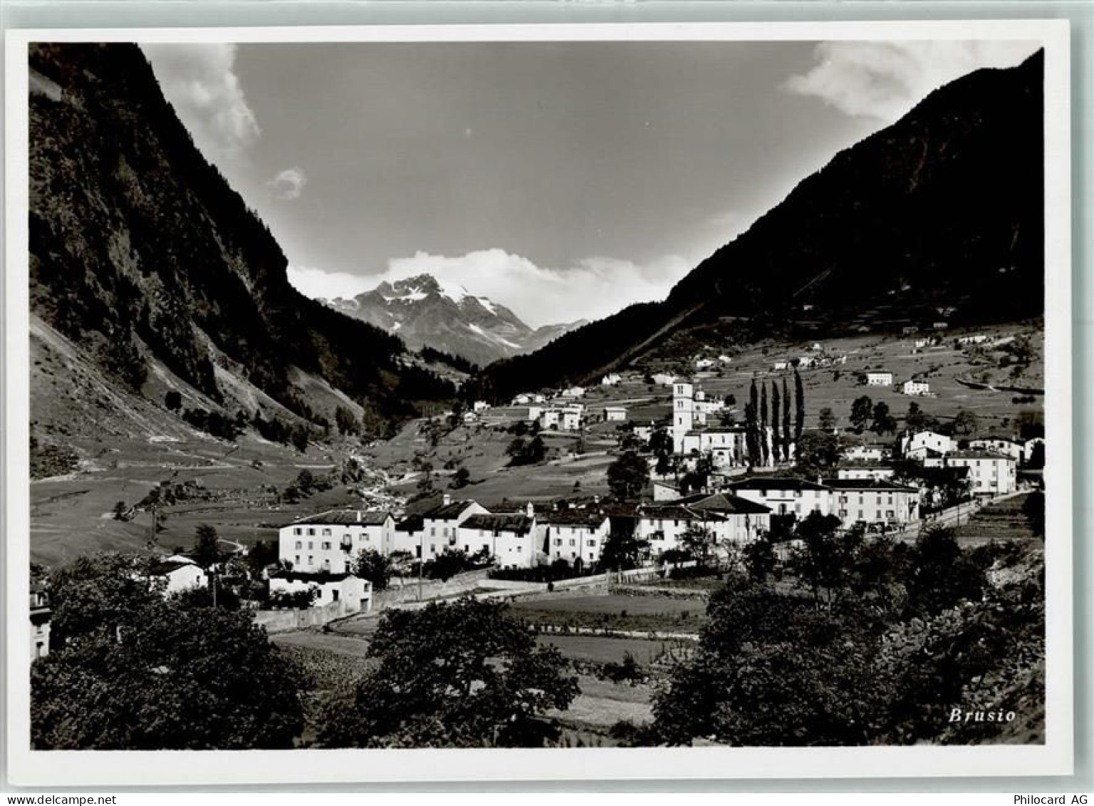 7743 Brusio Foto AK Kirche - 10586623