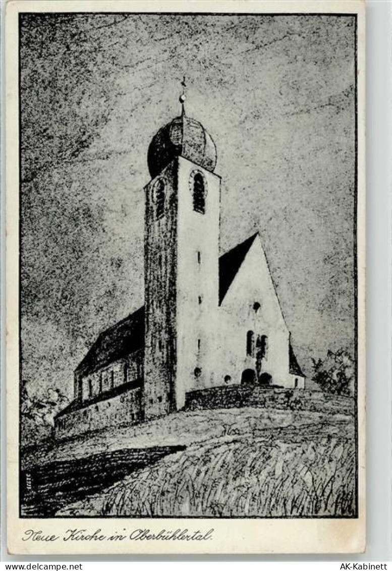 77830 W7582 Bühlertal Radierung Kirche - 52051838