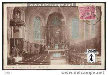 78 Bonnières-sur-Seine - BONNIERES (S-et-O) - Intérieur de l'Eglise - sépia