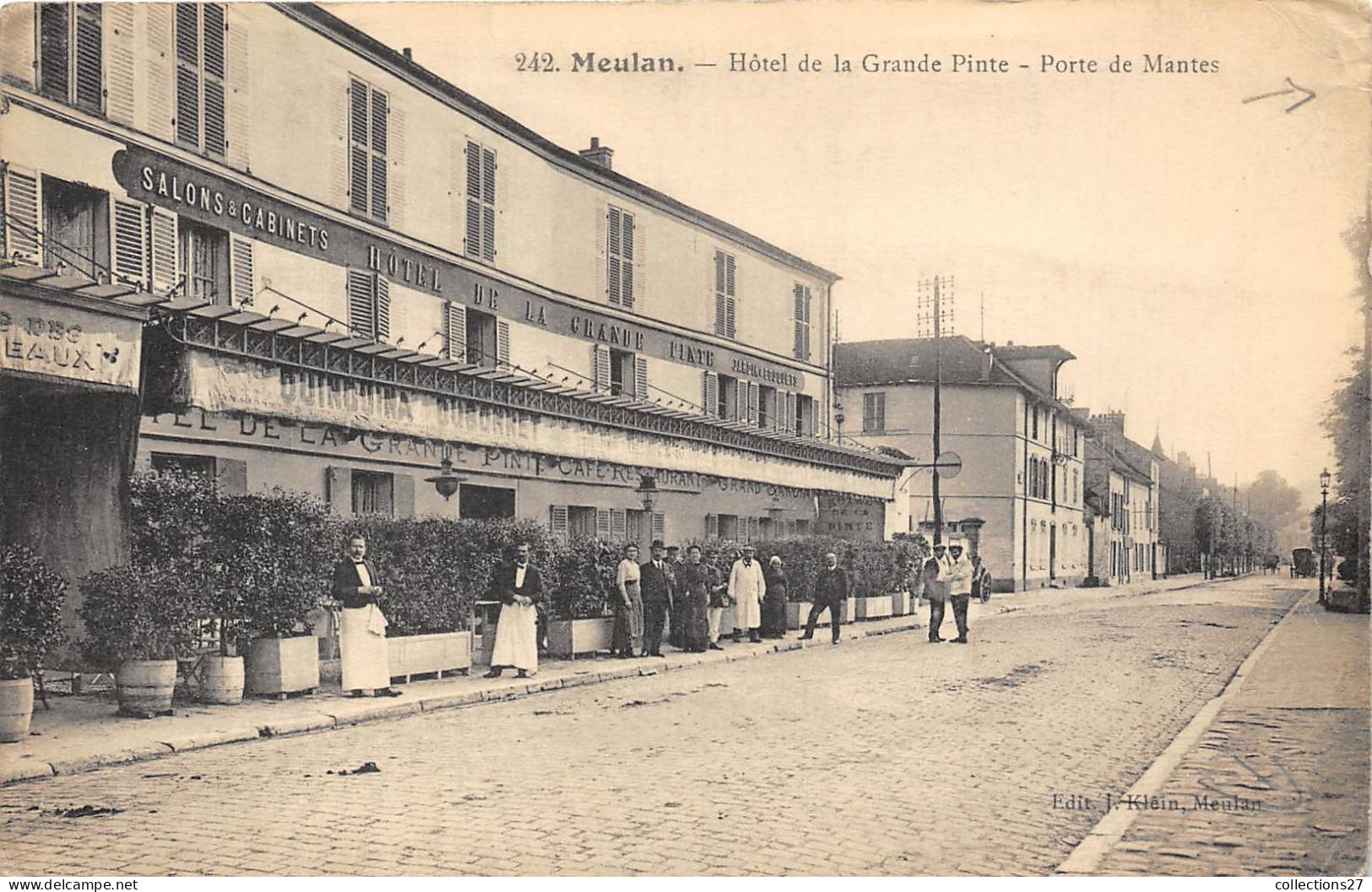 78-MEULAN- HÔTEL DE LA GRANDE PINTE PORTE DE MANTES