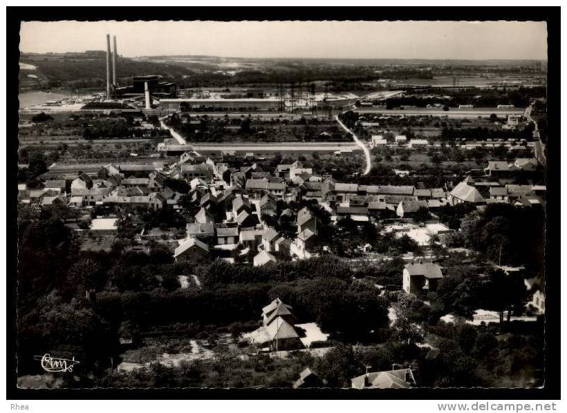 78 Porcheville vue aerienne D78D K78335K C78501C RH084852