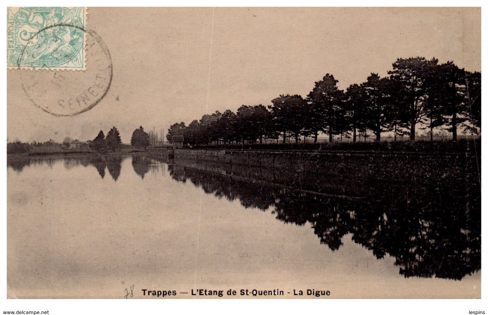 78 -  TRAPPES -- L'Etang de St quentin - la digue