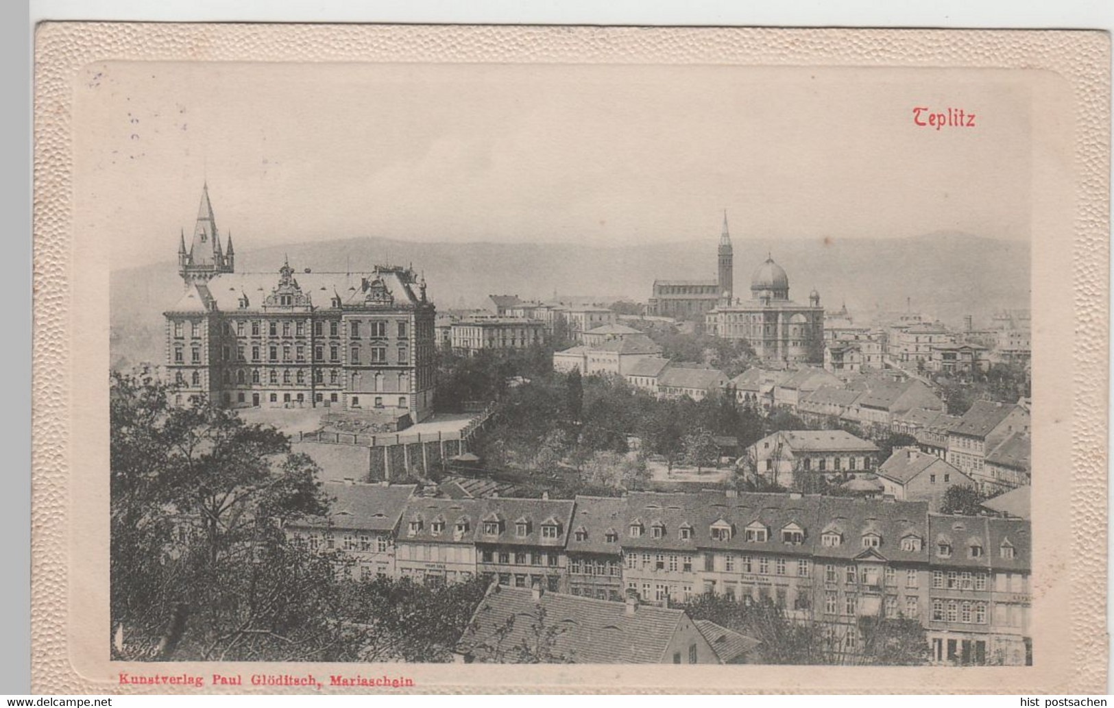 (78006) AK Teplitz (Teplice), Teilansicht, 1918