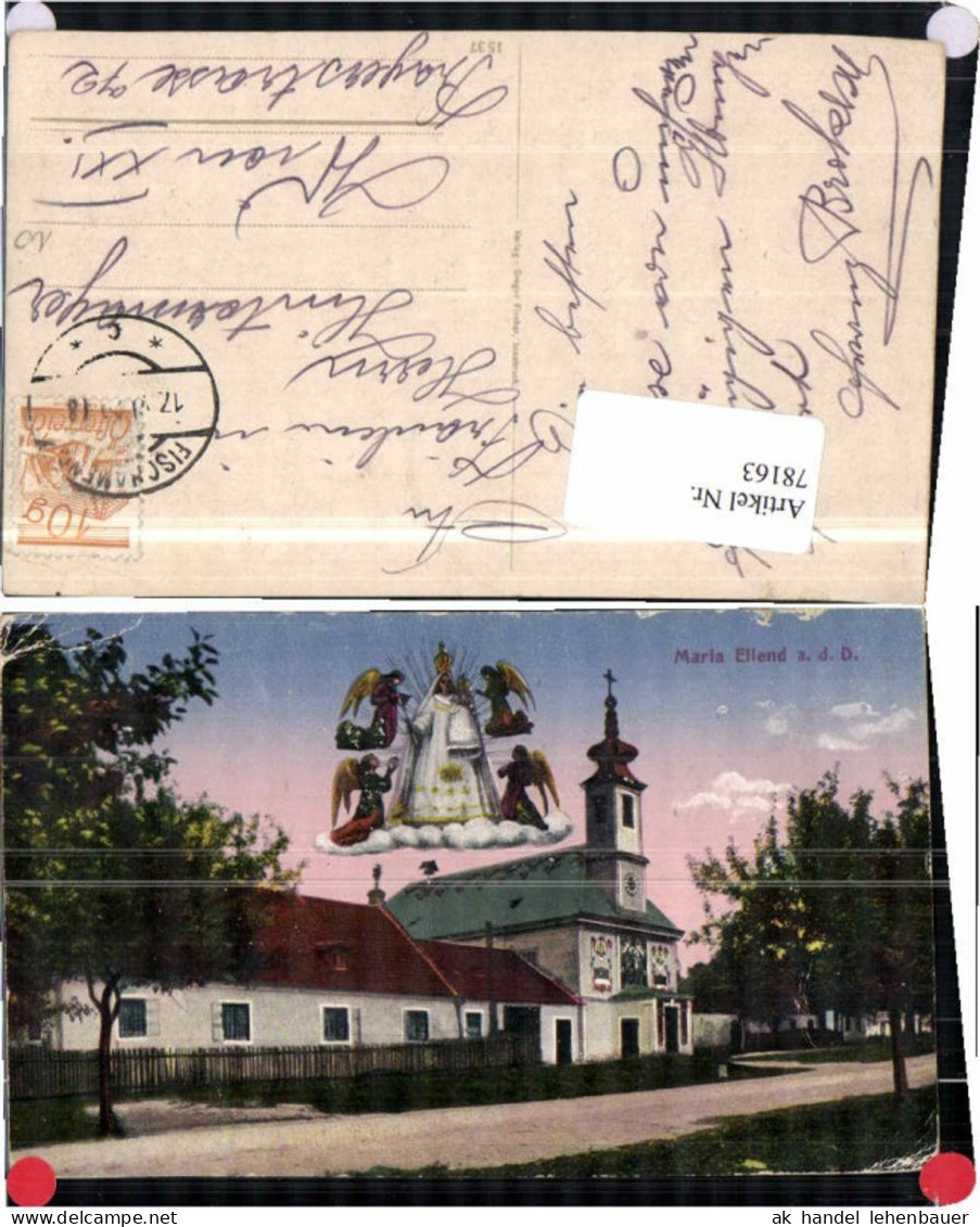 78163,Maria Ellend a.d. Donau 1918 gel Fischamend